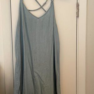 RVCA Blue Cross Strap Dress